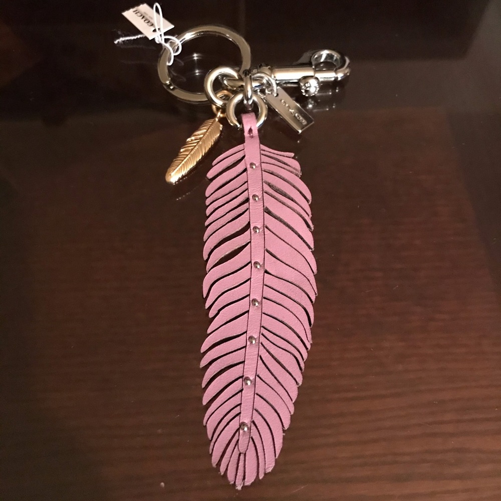 Coach Feather bag charm / keychain